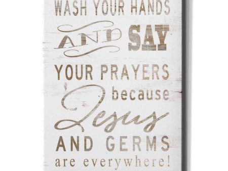 Wash Your Hands  by Cindy Jacobs, Canvas Wall Art For Sale