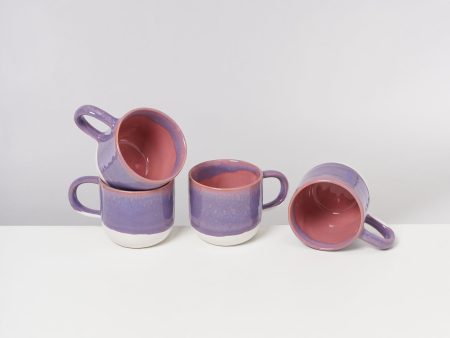 Coimbra 4er Set Teetasse lila rosa Online Sale