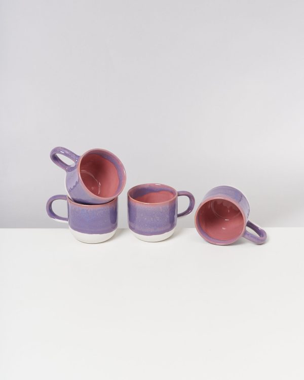 Coimbra 4er Set Teetasse lila rosa Online Sale