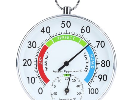 Indoor Thermometer Hygrometer Wall Hanging Temperature Humidity Meter for Home Warehouse Office For Discount