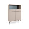 GABINETE BEIGE MATE CON PATAS EN METAL Hot on Sale