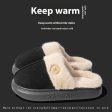 New Plush Slippers For Women Men Winter Warm Home Slipper Indoor Thick-soled Fleece Shoes Sale