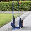 Stainless Steel Warehouse Trolley Blue Online now