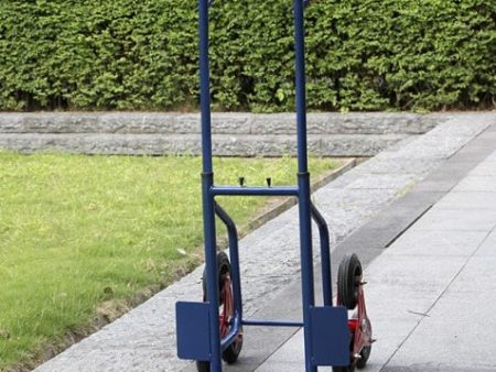 Stainless Steel Warehouse Trolley Blue Online now