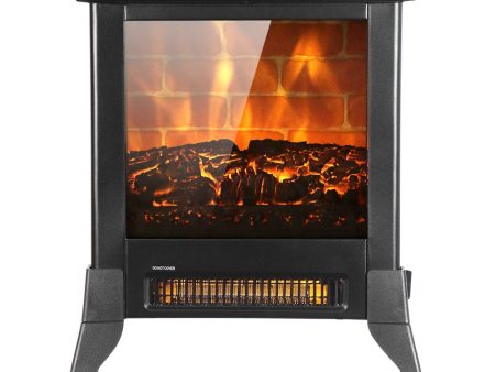 US SF512-14A 120V 1400W 14 Inch Fireplace, Black, Iron, Freestanding, Fake Firewood-Heating Wire Hot on Sale