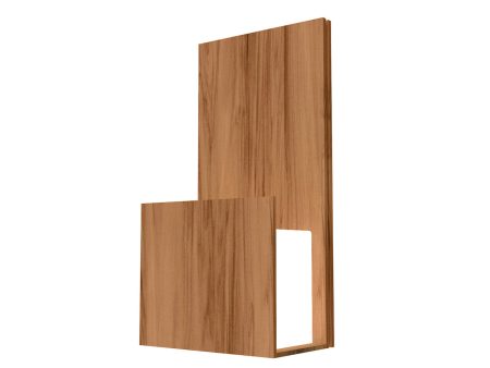 LAMPARA DE PARED EN ACABADO DE MADERA Hot on Sale