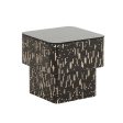 MESA LATERAL CON TOPE DE VIDRIO NEGRO 9-66 Online Hot Sale