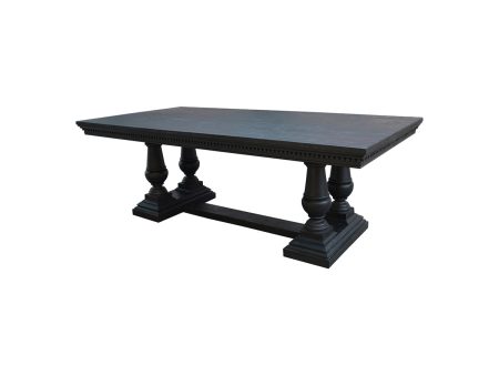 ***MESA DE COMEDOR ACABADO DE MADERA NEGRA Online Sale