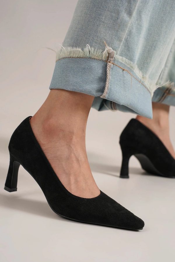 Beast Fashion Faux Suede Point Toe Pumps Online