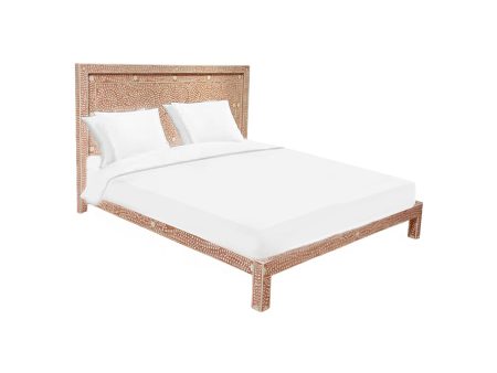 CAMA KING HUESO MARRON Online now