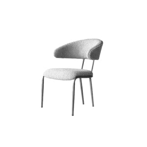 SILLA DE COMEDOR MERA EN TELA GRIS Supply