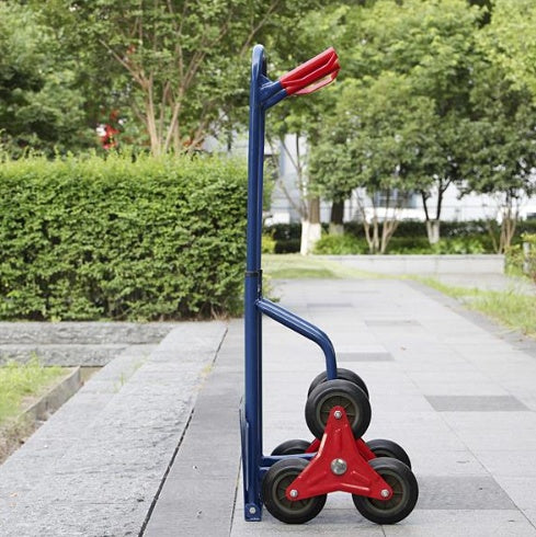 Stainless Steel Warehouse Trolley Blue Online now