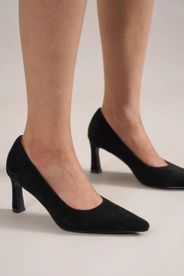 Beast Fashion Faux Suede Point Toe Pumps Online