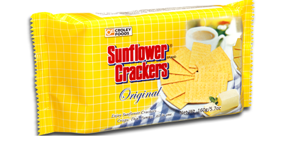 Sunflower Crackers 160g distributed by Sunrise Hot on Sale