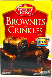 White King Brownies and Crinkles Mix distributed by Sunrise Sale