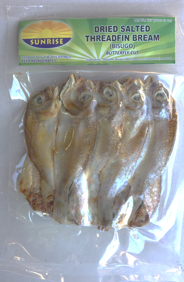 Sunrise Dried Salted Threadfin Bream Bisugo 227g ,5packs, 8pcs pack distributed by Sunrise Sale