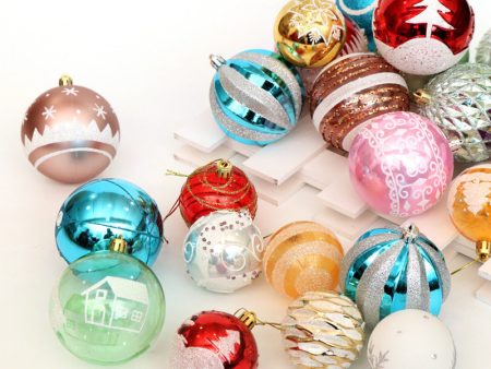 Christmas ball, bright ball, 6cm24, Christmas decorations, Christmas tree, Christmas tree decoration Supply