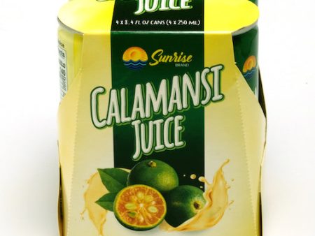 Sunrise Brand Calamansi Juice 8.4oz, 4 cans distributed by Sunrise Hot on Sale