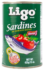 Ligo Sardines 155g distributed by Sunrise For Cheap