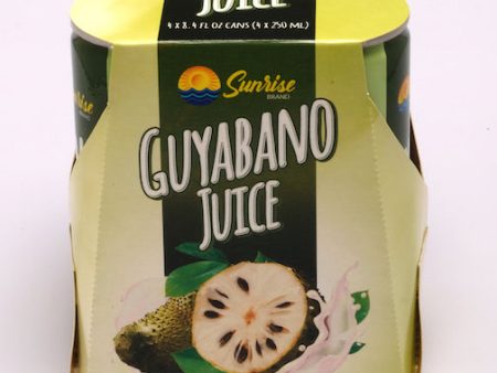 Sunrise Brand Guyabano Juice 8.4oz, 4 cans distributed by Sunrise Online Hot Sale