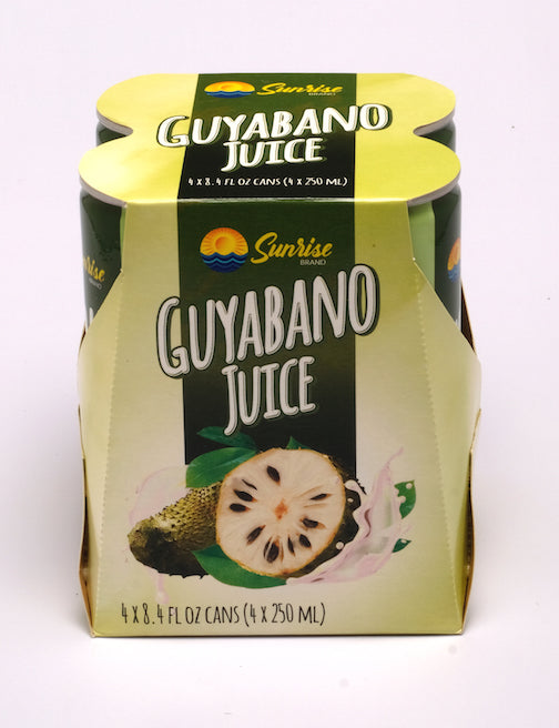 Sunrise Brand Guyabano Juice 8.4oz, 4 cans distributed by Sunrise Online Hot Sale