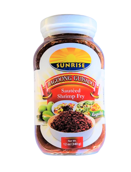 Sunrise Bagoong Guisado Alamang Sauteed Shrimp Fry Regular 12oz distributed by Sunrise For Sale