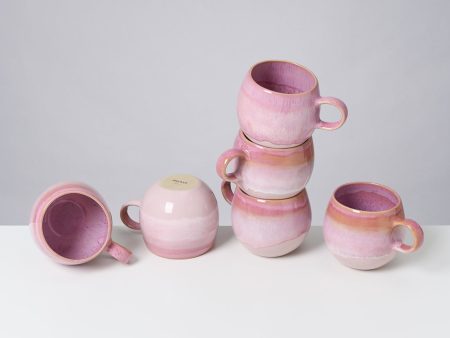 Bica 6er Set Tasse groß pink Online