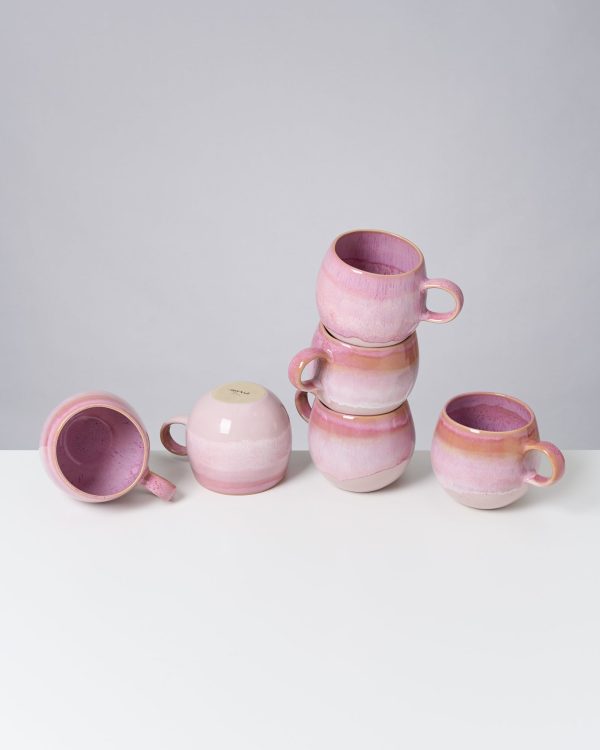 Bica 6er Set Tasse groß pink Online