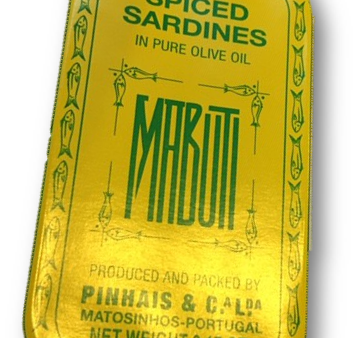 Mabuti Spiced Sardines in Pure Olive Oil distributed by Sunrise For Discount