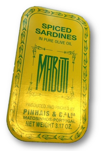 Mabuti Spiced Sardines in Pure Olive Oil distributed by Sunrise For Discount