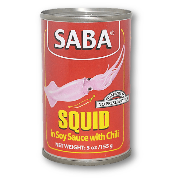 Saba Squid in Chili distributed by Sunrise Fashion