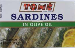 Tome Sardines in Olive Oil 4.38oz distributed by Sunrise Online now