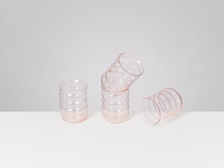 Joia 4er Set Glas groß bubble pink opal Online Sale