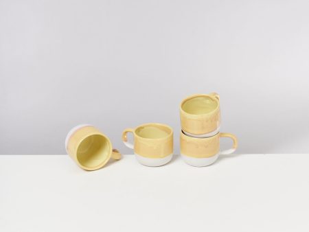 Coimbra 4er Set Tasse klein gelb For Sale