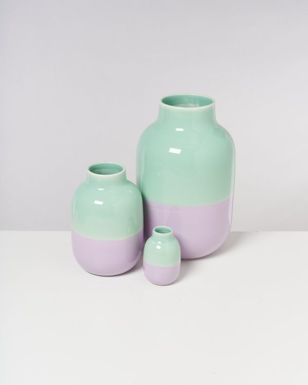 Nuno Vase S pastellmint lila For Discount