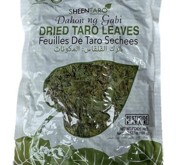 Shentaro Dried Taro Leaves Dahon ng Gabi 100g, 6 packs distributed by Sunrise Cheap