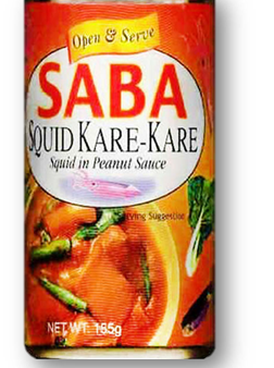 Saba Squid Kare-Kare 155g distributed by Sunrise Discount