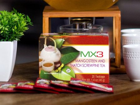 MX3 Mangosteen Tea with Pandan 20 Teabags distributed by Sunrise Sale