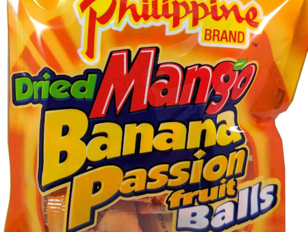 Philippine Brand Dried Mango Banana Passion Fruit Balls distributed by Sunrise Online Hot Sale