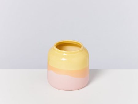 Bebé Vase gelb rosé Online now