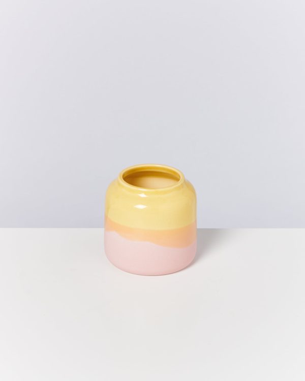 Bebé Vase gelb rosé Online now