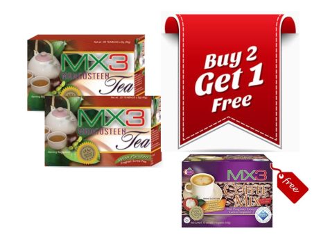 MX3 Mangosteen Tea Buy 2 Get 1 MX3 Coffee distributed by Sunrise Cheap