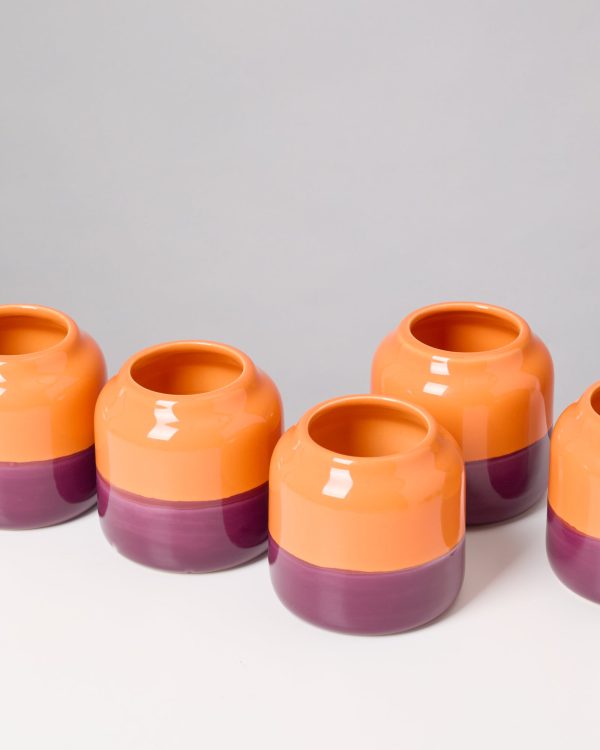 Bebé Vase orange dunkellila For Discount