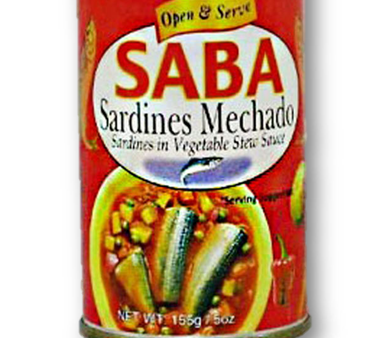 Saba Sardines Mechado 155g distributed by Sunrise on Sale