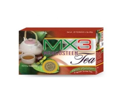 MX3 Mangosteen Tea with Pandan 20 Teabags distributed by Sunrise Sale