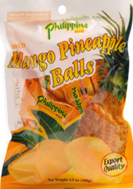 Philippine Brand Dried Mango Pineapple Balls distributed by Sunrise Hot on Sale