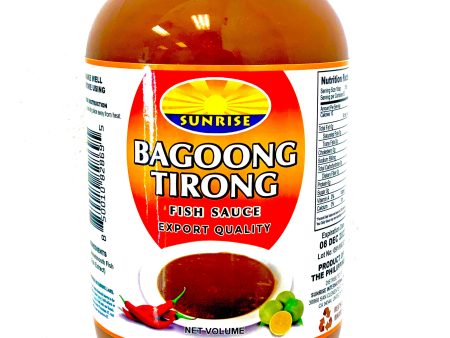 Sunrise Bagoong Tirong 32oz 4pcs distributed by Sunrise on Sale