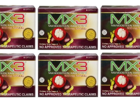 MX3  Mangosteen Pericarp Powder Supplement Capsule 500mg (6pcs) distributed by Sunrise Supply