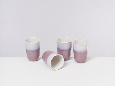 Copa Alto 4er Set Becher groß lavender Online now