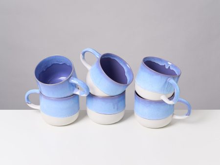 Coimbra 6er Set Tasse groß cornflower Online Hot Sale